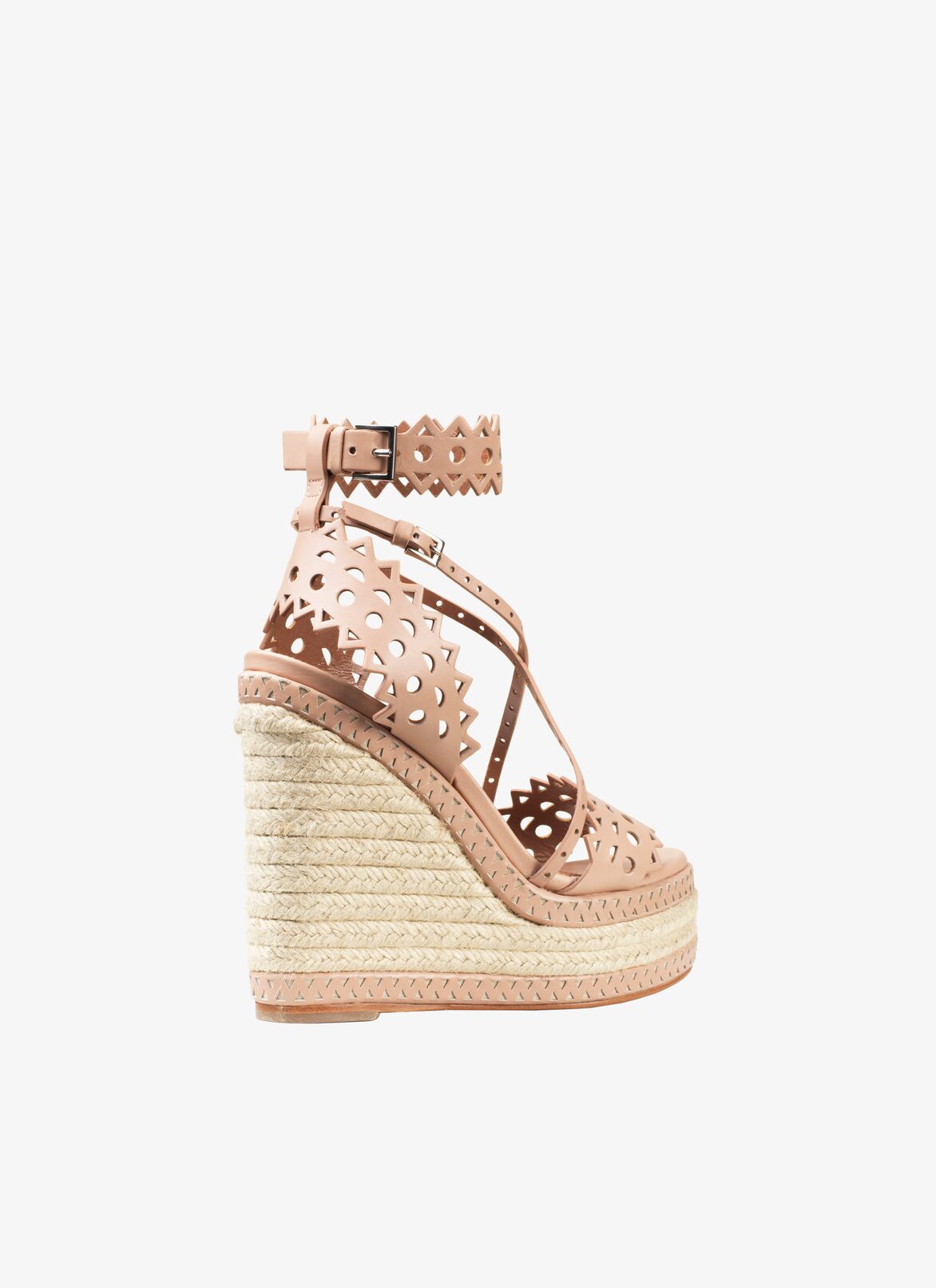 Espadrille Wedge Sandal ALAÏA NUDE ESPADRILLE WEDGE SANDAL